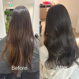 ロング カラー 🎀透明感× 赤み消し🎀正源のヘアスタイル