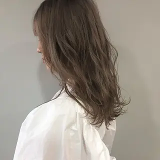 ミディアム カラー 低ダメージパーマ ケアパーマ/武田明大のヘアスタイル