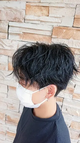 メンズ 林慶吾/ショート /ダメージレスカラーのヘアスタイル