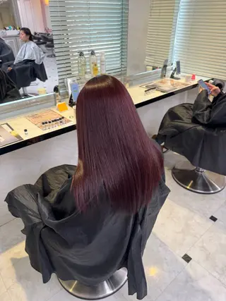 ミディアム ♥️韓国風透明感 暖色misa♥️のヘアスタイル
