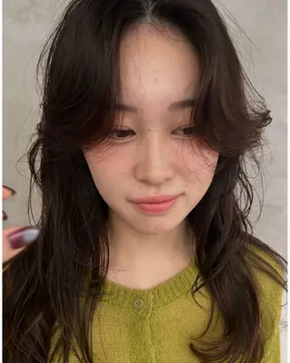 セミロング デザインパーマ/ カット/nanaのヘアスタイル