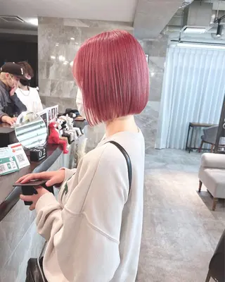 ミディアム カラー パーマ ヘアアレンジ ショート口コミ横浜 No.１カット/徹平のヘアスタイル