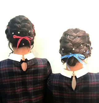 セミロング ヘアアレンジ 垢抜けメイク✖️盛れ るヘア/SAORIのヘアスタイル