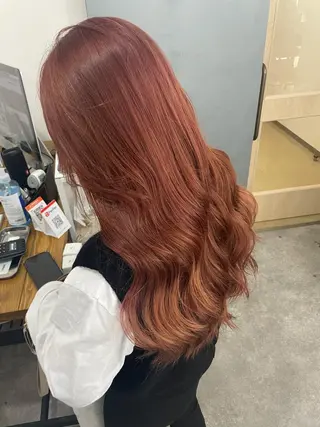 ロング カラー パーマ ヘアアレンジ メンズ キッズ ネイル マツエク・マツパ カラー特化サロン Eir心斎橋のヘアスタイル