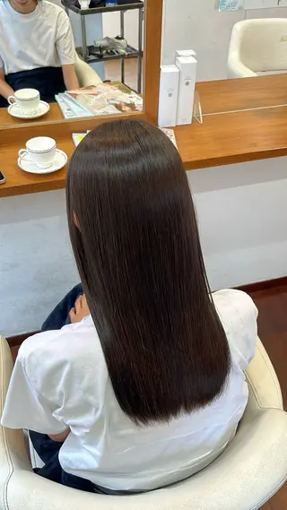 ロング パーマ 今在家 玲【艶髪スト レート/メンズ】のヘアスタイル