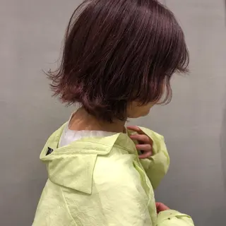 ミディアム カラー 村山 莉沙のヘアスタイル