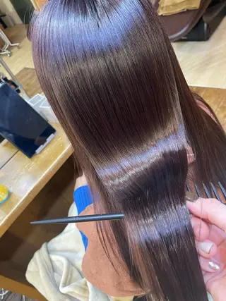 セミロング 山木 裕子のヘアスタイル
