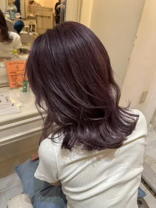 セミロング カラー N° uairo 川崎店【ユアイロ】のヘアスタイル