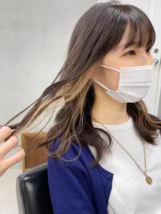 セミロング カラー ブリーチダブルカラー 【koide】のヘアスタイル