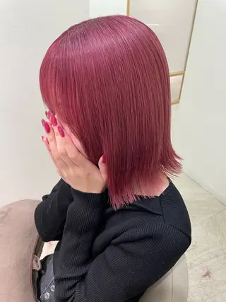 ミディアム カラー 田中 郁也のヘアスタイル