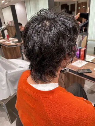 パーマ メンズ 渡邊花奈 韓国ヘアのヘアスタイル