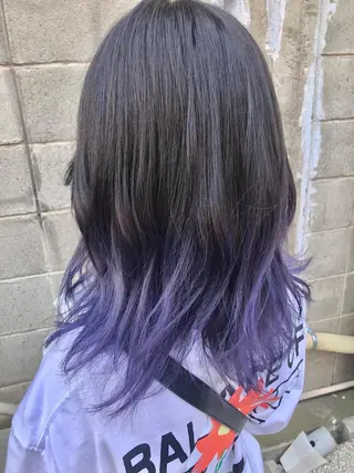 カラー ダブルスキルエクステ /羽エクステ白石宇由のヘアスタイル