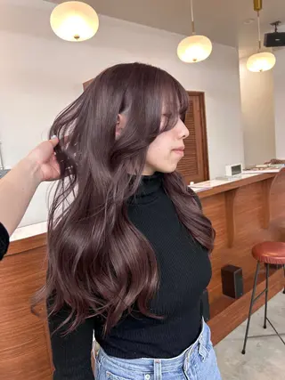 ロング カラー 大阪梅田/ イマムラミヅキのヘアスタイル