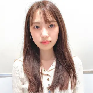 セミロング 韓国くびれレイヤー 🇰🇷はづきのヘアスタイル
