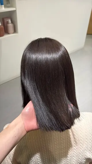 ミディアム ️🫧透明感カラー& 髪質改善🎀いさきのヘアスタイル