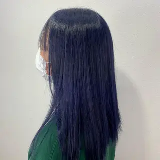セミロング カラー Maya川越/ エクステ/ハイトーンのヘアスタイル