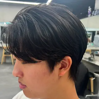 ミディアム パーマ ヘアアレンジ メンズ fifth 石川 凪のヘアスタイル
