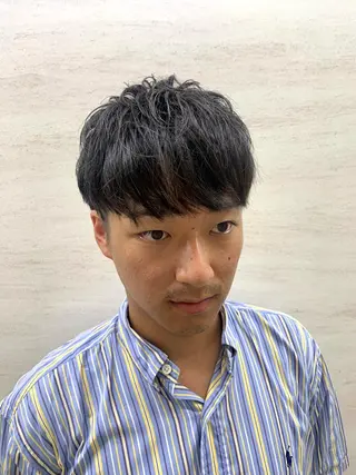 ミディアム メンズ 足立 遼太朗のヘアスタイル
