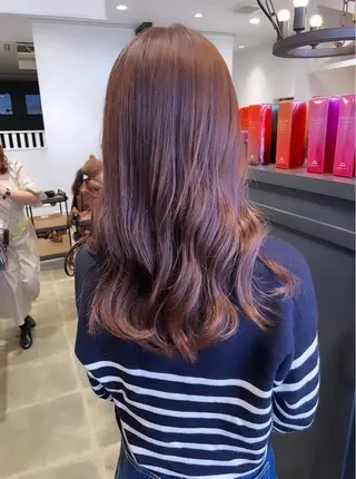 ロング カラー 葵/レイヤーカット/ 韓国風/透明感カラーのヘアスタイル