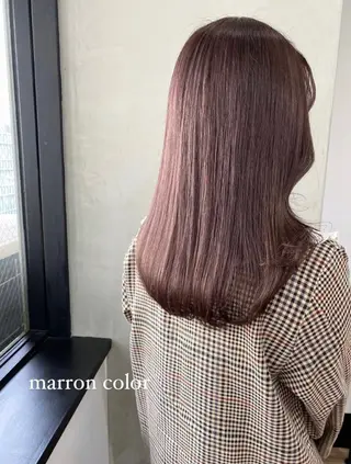ロング カラー パーマ ヘアアレンジ キッズ ネイル マツエク・マツパ アイブロウ Himawari♡ 柔らかいカラーのヘアスタイル