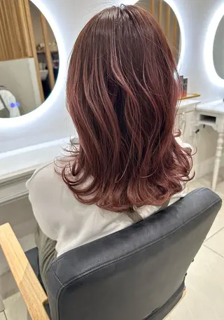 ミディアム 長谷川 大貴のヘアスタイル