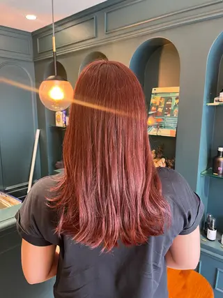 セミロング カラー 🌻暖色カラー🌻 sakuraのヘアスタイル