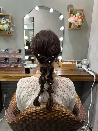 ロング まとまるボブ🌼 アレンジ🌼鴨下穂香のヘアスタイル