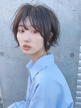 ミディアム カラー パーマ ヘアアレンジ 【公式】amble luxe池袋東口🩷のヘアスタイル