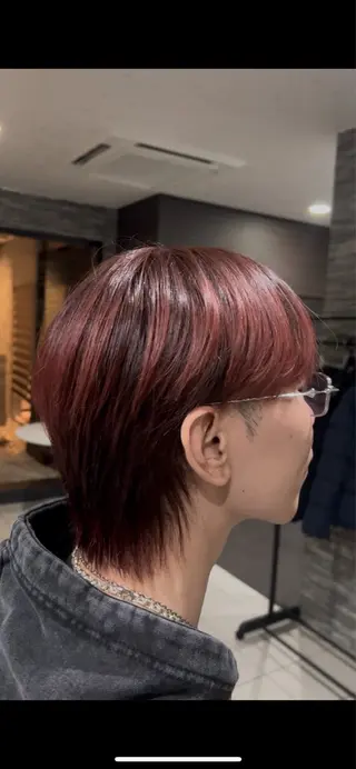 カラー メンズ 齋藤 真也のヘアスタイル