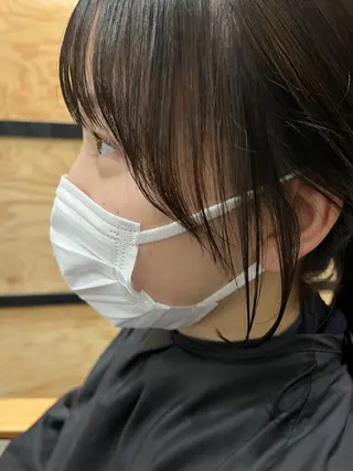 セミロング カラー パーマ ヘアアレンジ メンズ キッズ ネイル マツエク・マツパ アイブロウ 久木原 ゆりのヘアスタイル