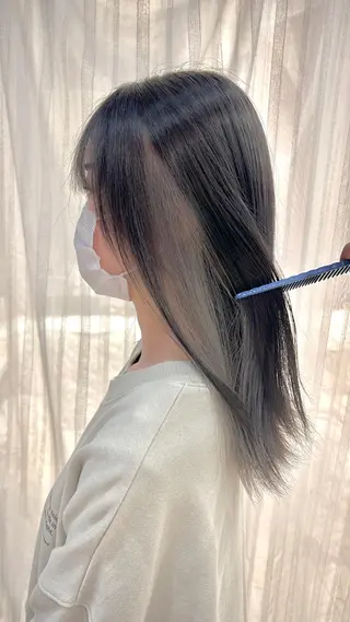 セミロング 酸性ストレート 🇰🇷しゅうのヘアスタイル
