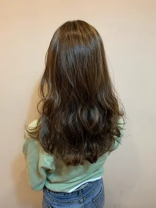 ロング カラー ユージ カラーモデル募集のヘアスタイル