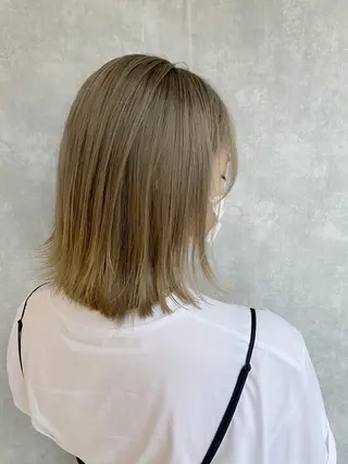 ミディアム カラー 入江 允のヘアスタイル