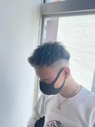 ショート カラー メンズ 【men's Lapis横浜】海人のヘアスタイル