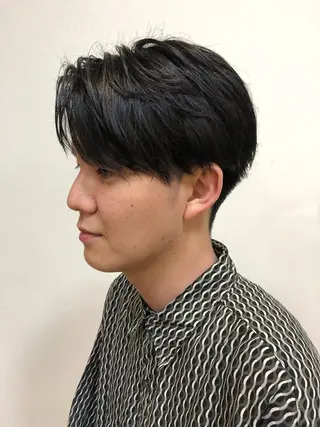 ショート カラー パーマ ヘアアレンジ メンズ ❣️倉敷❣️美髪 カラー能登一成のヘアスタイル