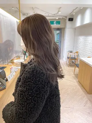 ロング カラー シャドウパーマ 田形清流のヘアスタイル
