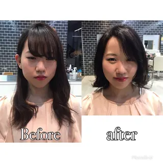 ショート 中村 美穂のヘアスタイル