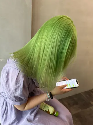 セミロング カラー esu 天満のヘアスタイル