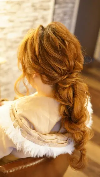 ロング カラー ヘアアレンジ hair make  Lucciのヘアスタイル