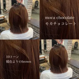 ミディアム カラー 🧸顔周りカット /透明感🎀のヘアスタイル
