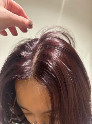 ミディアム カラー 津田 里菜のヘアスタイル