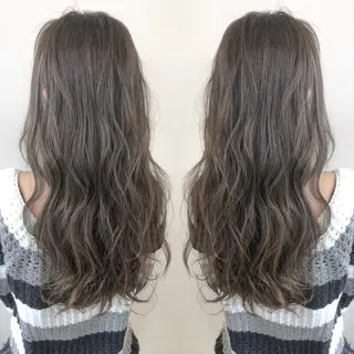 セミロング カラー 大橋 輝久のヘアスタイル