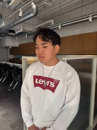 パーマ メンズ 🐰パーマモデル募集 🐰大場杏里🐰のヘアスタイル