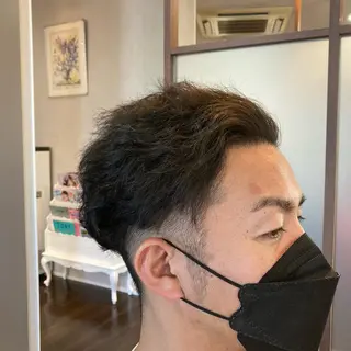 ショート パーマ 藤森 達也のヘアスタイル