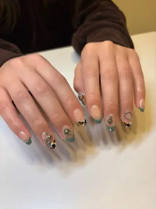 ネイル ️🩵Merci Miyu 南堀江️のネイルデザイン