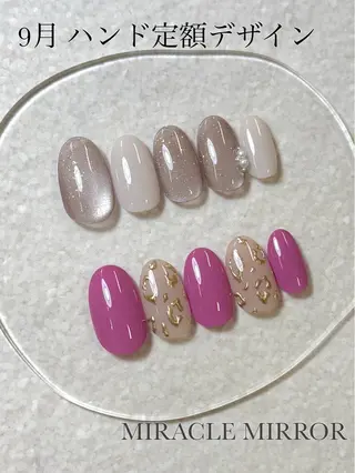 ネイル ミラクルミラー 町野のネイルデザイン