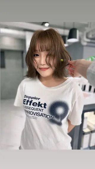 sena⌇ベージュ⌇ ブリーチなしWカラーのヘアスタイル