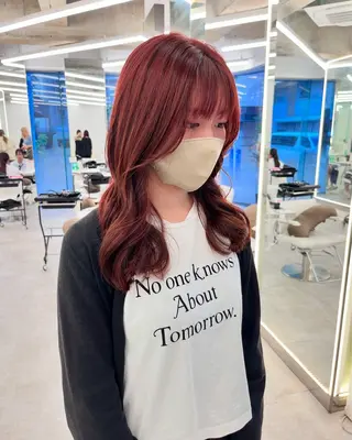 セミロング カラー レイヤーカット×艶髪 /Ayanaのヘアスタイル