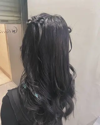 ロング ヘアアレンジ yui/パーマ/ メンズカットのヘアスタイル