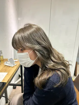 ミディアム カラー じゅわっと暖色カラー 🍊Moemiのヘアスタイル